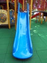 BLUE SLIDE FOR CHILDREN.